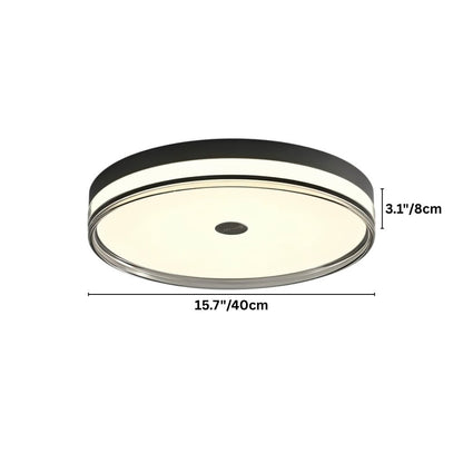 nuvlight Aven Modernist Low-Profile Acrylic Flush Mount