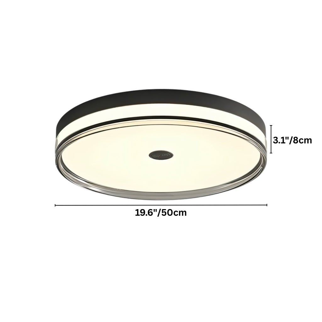 nuvlight Aven Modernist Low-Profile Acrylic Flush Mount