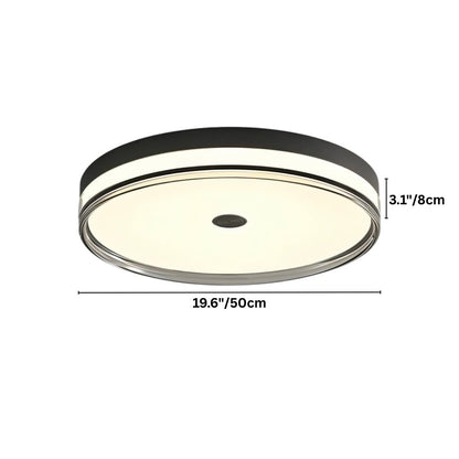 nuvlight Aven Modernist Low-Profile Acrylic Flush Mount