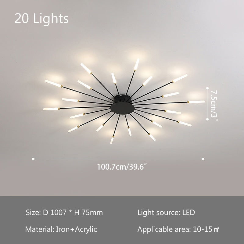 Swirl Flush Mount Ceiling Light for Living Room