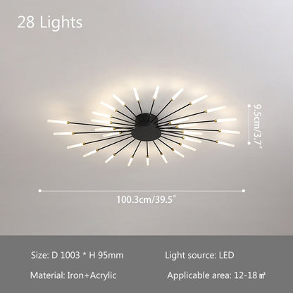 Swirl Flush Mount Ceiling Light for Living Room