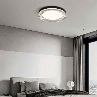 nuvlight Civra Modernist Layered Ripple Acrylic Flush Mount