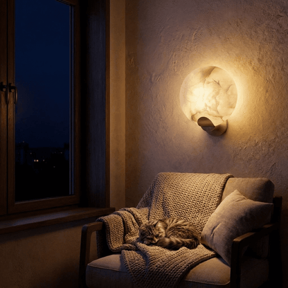 nuvlight Cruim Modern Luxury Alabaster Wall Sconce