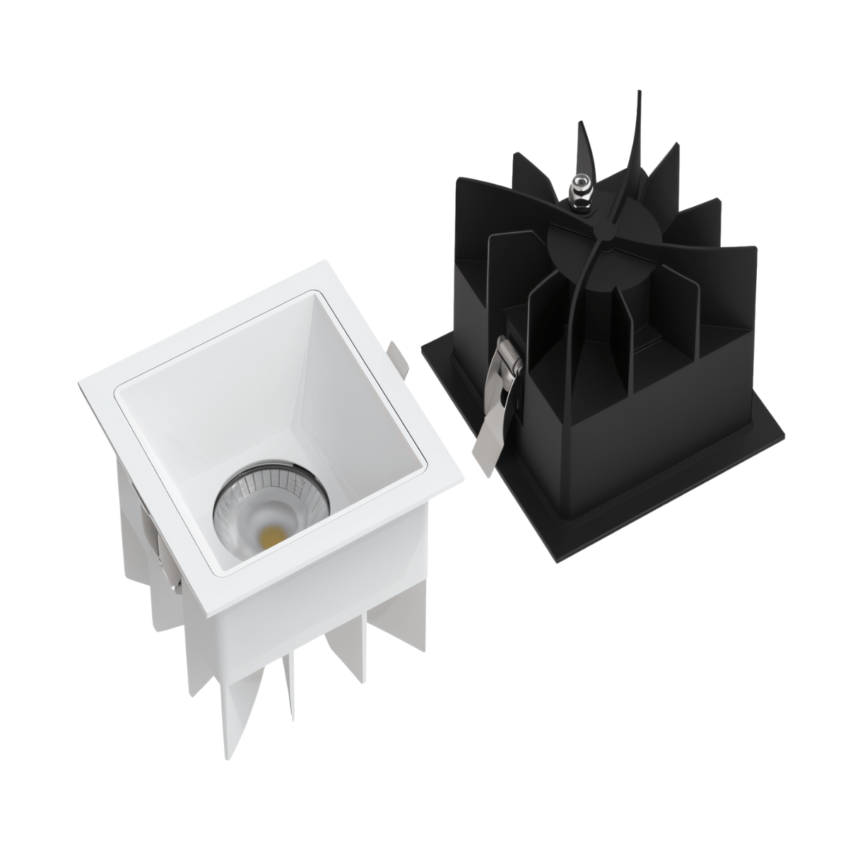 nuvlight Cubis Architectural Aluminium Recessed Geometric Spotlight