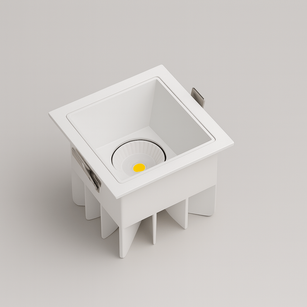 nuvlight Cubis Architectural Aluminium Recessed Geometric Spotlight