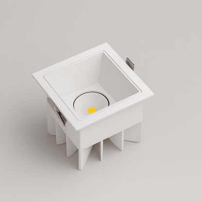 nuvlight Cubis Architectural Aluminium Recessed Geometric Spotlight