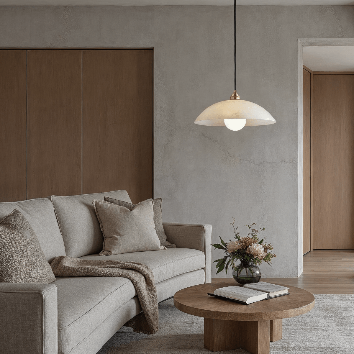 Cupola Alabaster Pendant Light