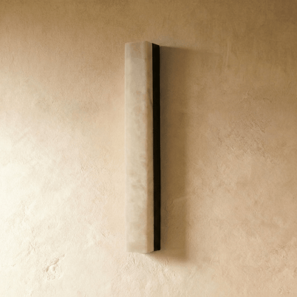 nuvlight Dara Mid-Century Architectural Alabaster Wall Sconce