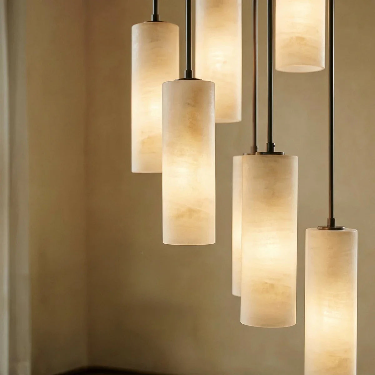 nuvlight Entokei Modern Luxury Alabaster Chandelier