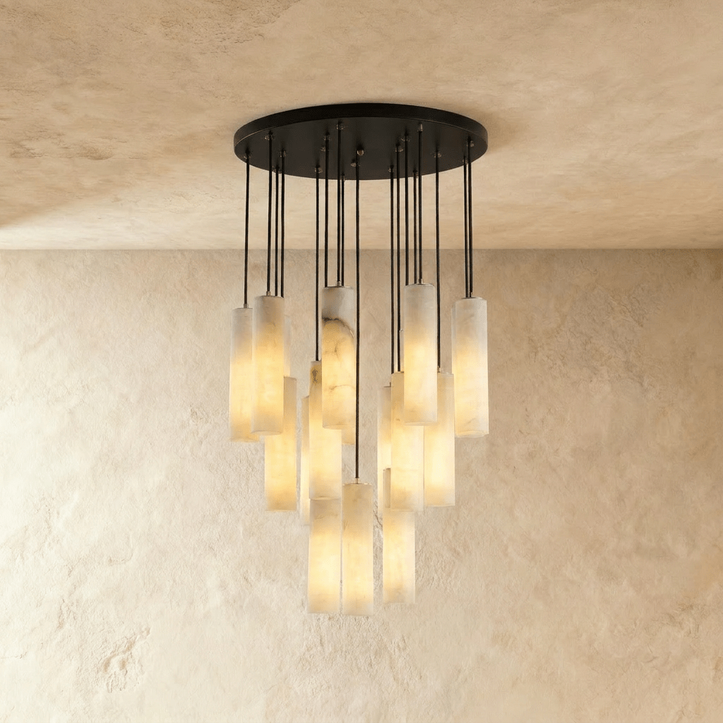 Entokei Alabaster Chandelier Light - Residence Supply