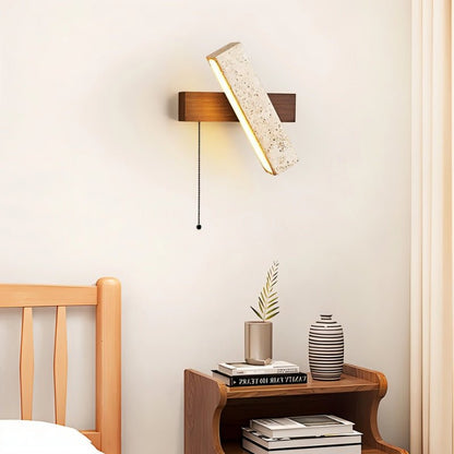 Nuvlight Glimra Travertine Wall Lamp