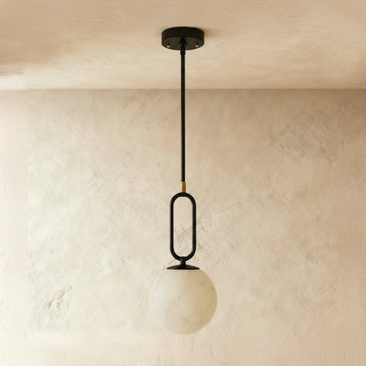 nuvlight Gong Modern Luxury Alabaster Pendant Light