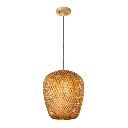 nuvlight Rattan Cocoon Hand-Woven Pendant Light