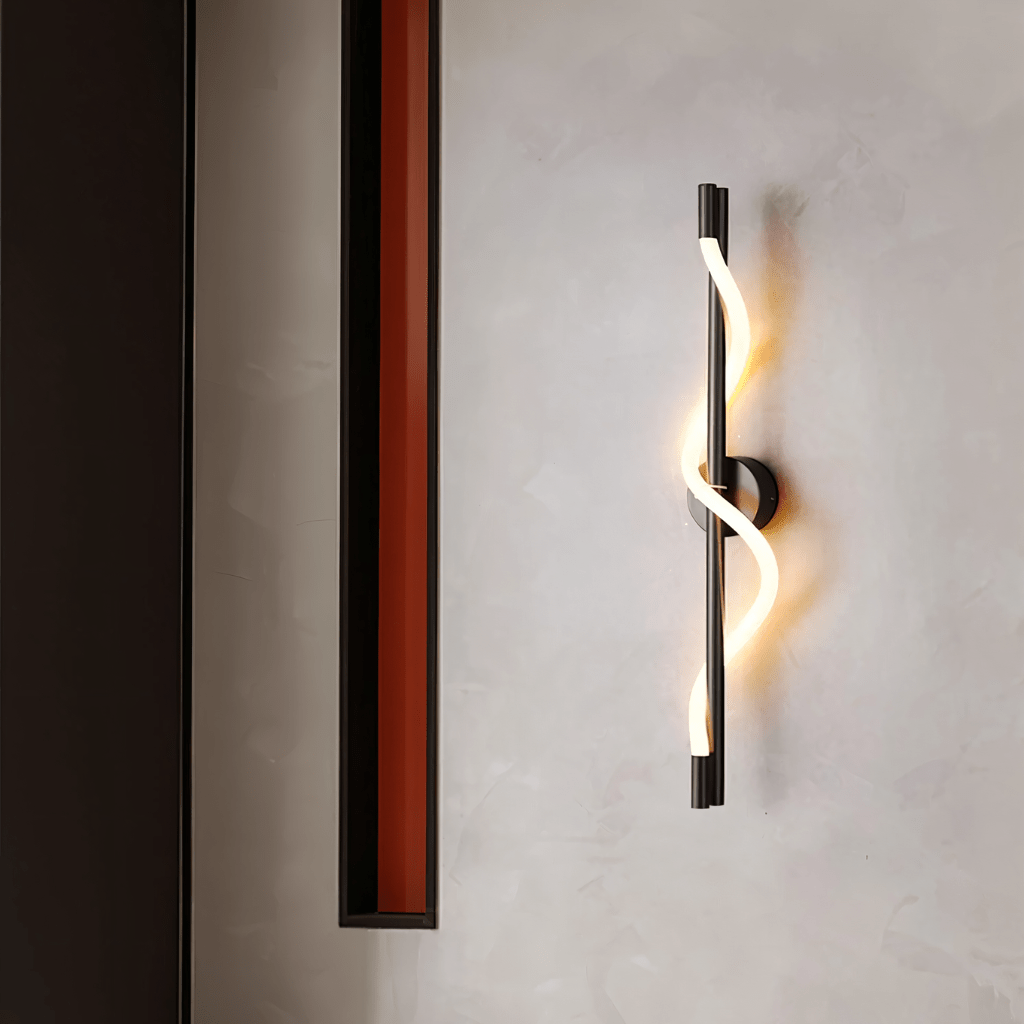 nuvlight Helixa Modernist Spiral Silicone LED Wall Sconce