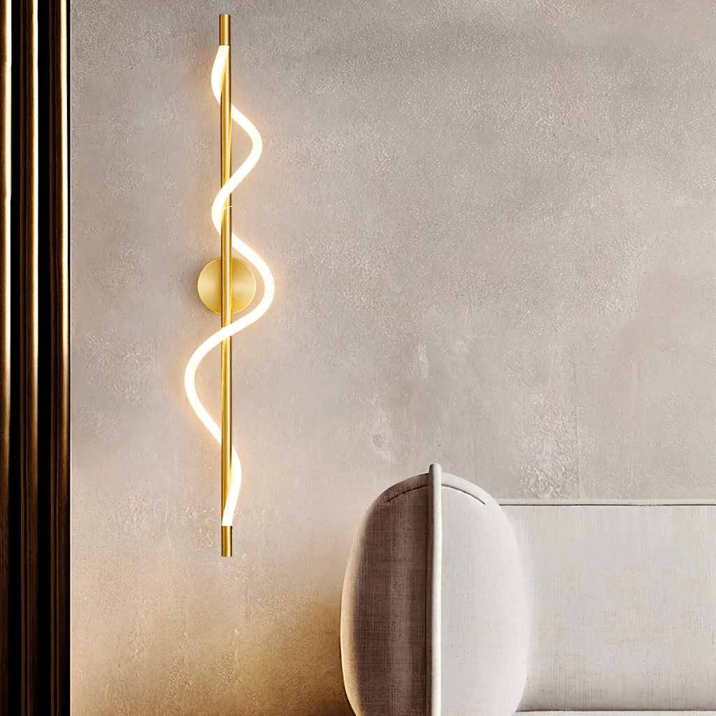 nuvlight Helixa Modernist Spiral Silicone LED Wall Sconce