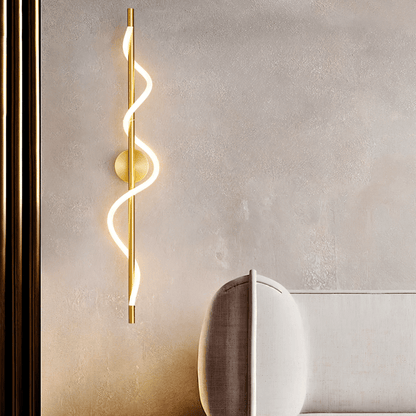 nuvlight Helixa Modernist Spiral Silicone LED Wall Sconce