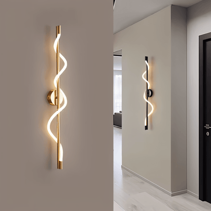 nuvlight Helixa Modernist Spiral Silicone LED Wall Sconce