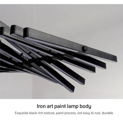 Fishbone Linear Chandelier for Dining Table and Kitchen Island