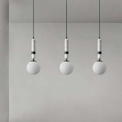 nuvlight Marlo Modernist Frosted Globe Pendant Light