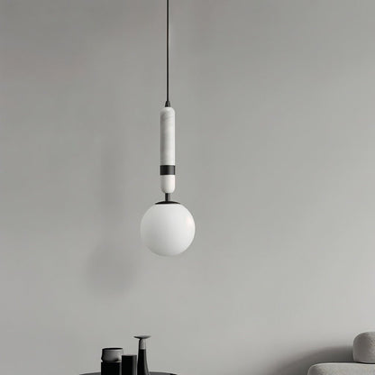 nuvlight Marlo Modernist Frosted Globe Pendant Light