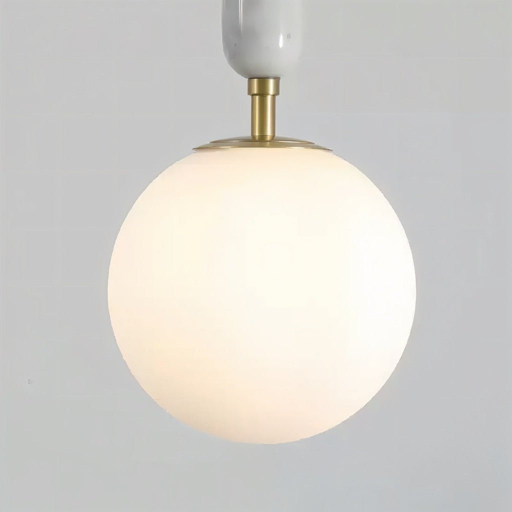 nuvlight Marlo Modernist Frosted Globe Pendant Light