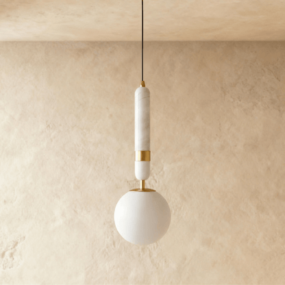 nuvlight Marlo Modernist Frosted Globe Pendant Light