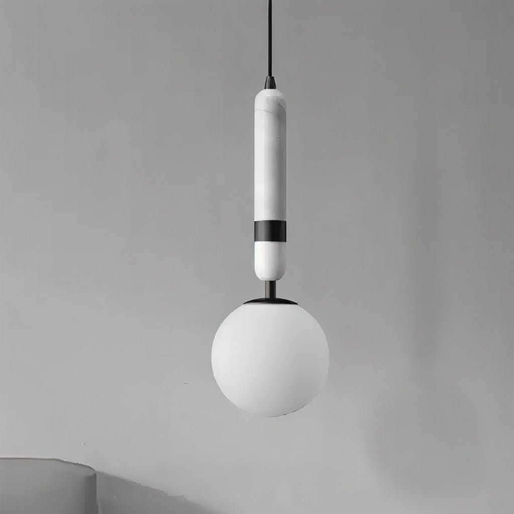 nuvlight Marlo Modernist Frosted Globe Pendant Light