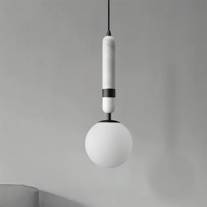 nuvlight Marlo Modernist Frosted Globe Pendant Light