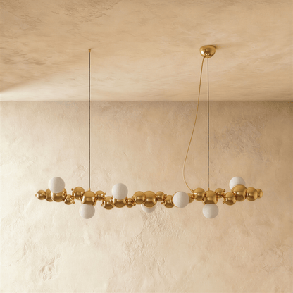 nuvlight Molecules Modernist Spherical Cluster Statement Chandelier