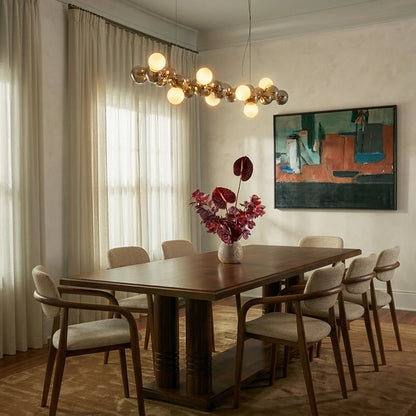 nuvlight Molecules Modernist Spherical Cluster Statement Chandelier
