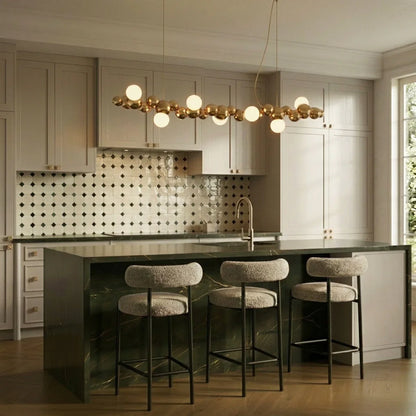 nuvlight Molecules Modernist Spherical Cluster Statement Chandelier