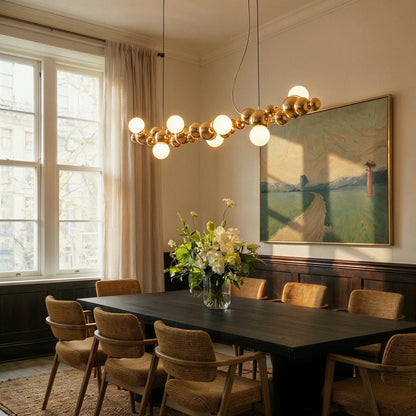nuvlight Molecules Modernist Spherical Cluster Statement Chandelier