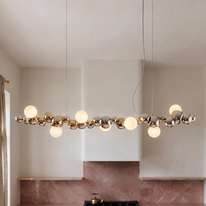 nuvlight Molecules Modernist Spherical Cluster Statement Chandelier