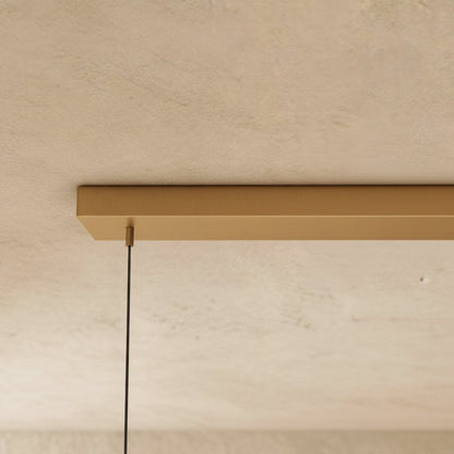 nuvlight Munira Modernist Symmetrical Opal Linear Chandelier