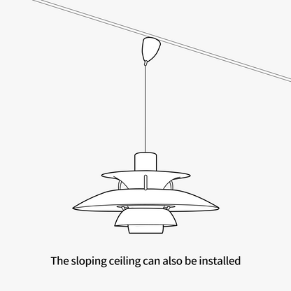 Installing a multi pendant light on a sloped ceiling