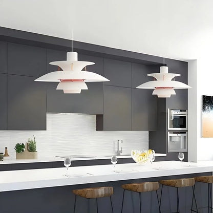 Modern White nordic multi pendant lamp