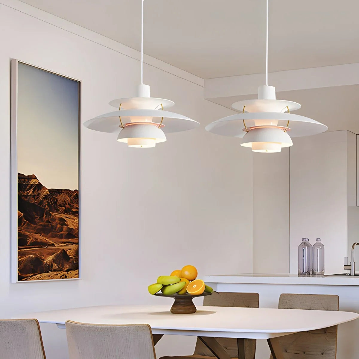 Modern White nordic multi pendant lamp