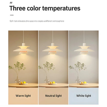 Multi pendant light with three color temperatures