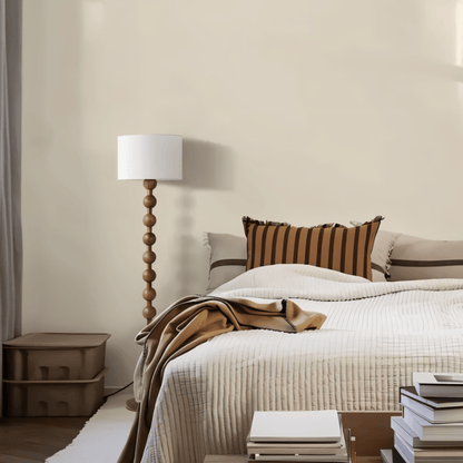 nuvlight Olan Modernist Stacked-Sphere Solid Wood Floor Lamp