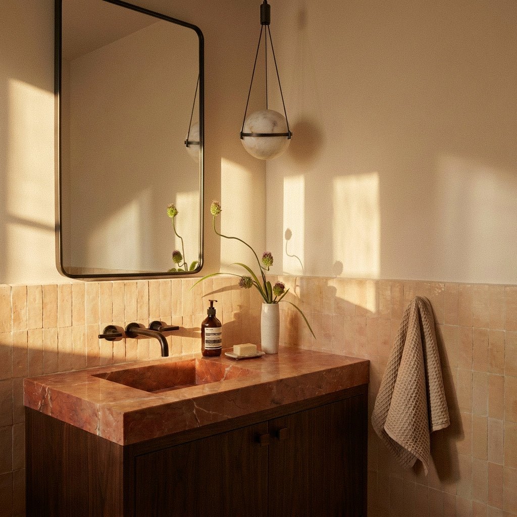nuvlight Orba Modernist Spherical Alabaster Pendant Light