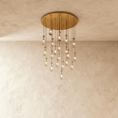 nuvlight Pulcher Modern Luxury Glass Tear Chandelier