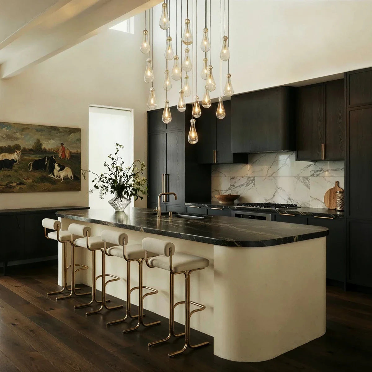nuvlight Pulcher Modern Luxury Glass Tear Chandelier