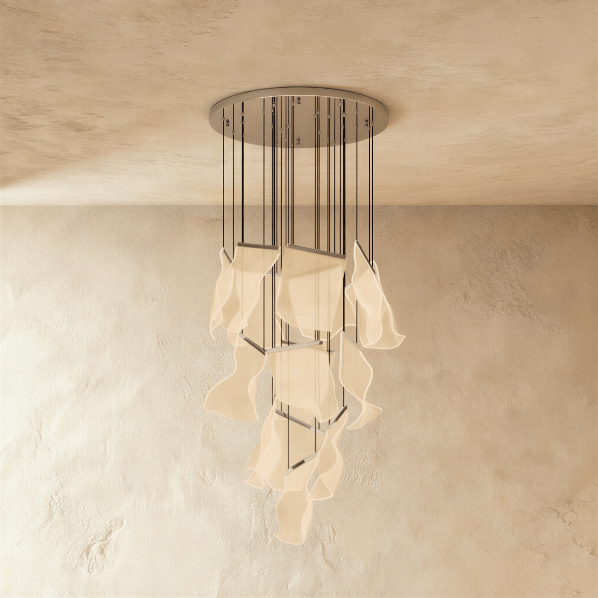 Sheets Chandelier (Round Ceiling Mount) - Residence Supply