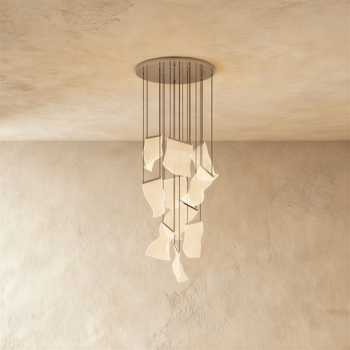 Sheets Chandelier (Round Ceiling Mount) - Residence Supply