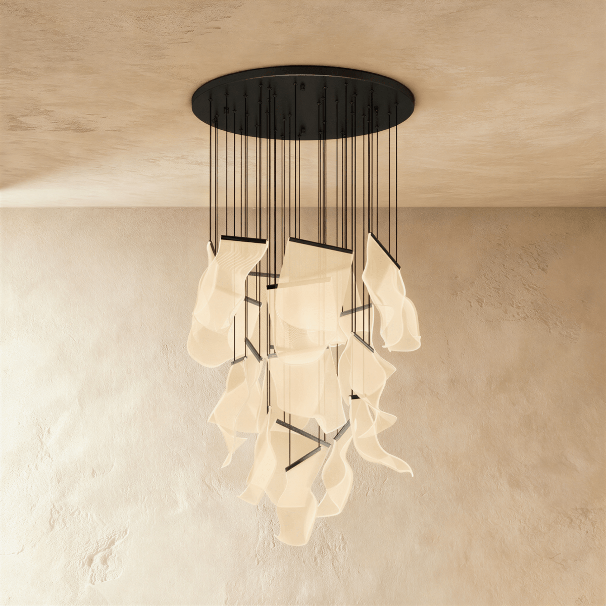 Sheets Chandelier (Round Ceiling Mount) - Residence Supply