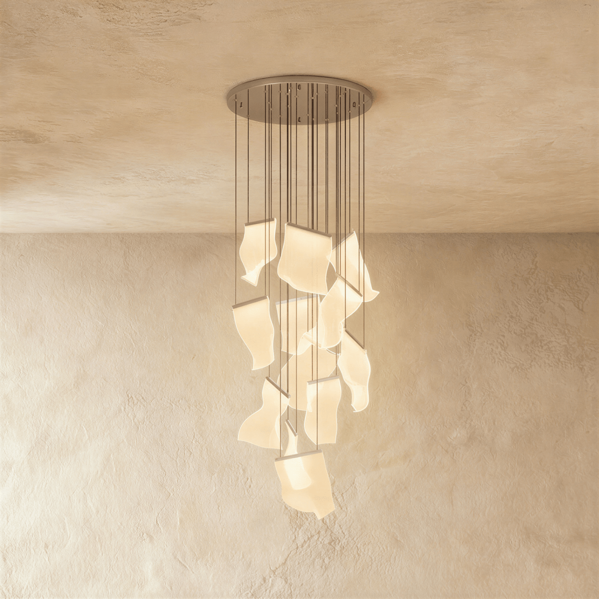 Sheets Chandelier (Round Ceiling Mount) - Residence Supply