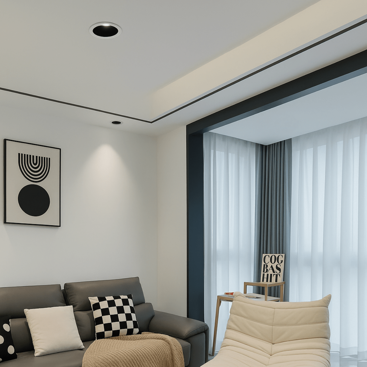 nuvlight Silis Modernist Recessed Anti-Glare Downlight