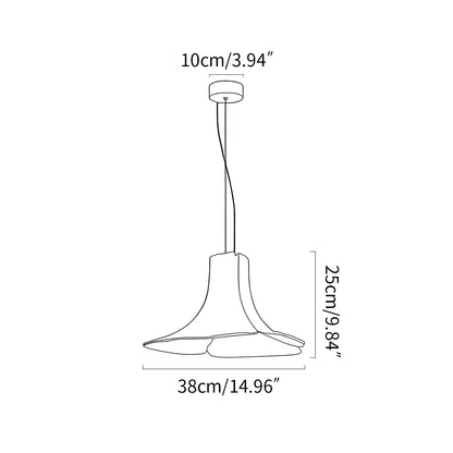 Petal Glass Pendant Light for Dining Room