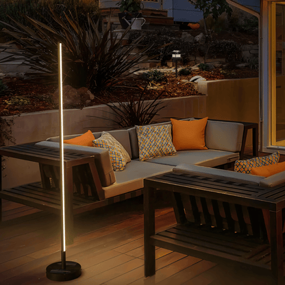 nuvlight Solix Modernist Solar IP65 Outdoor Floor Lamp