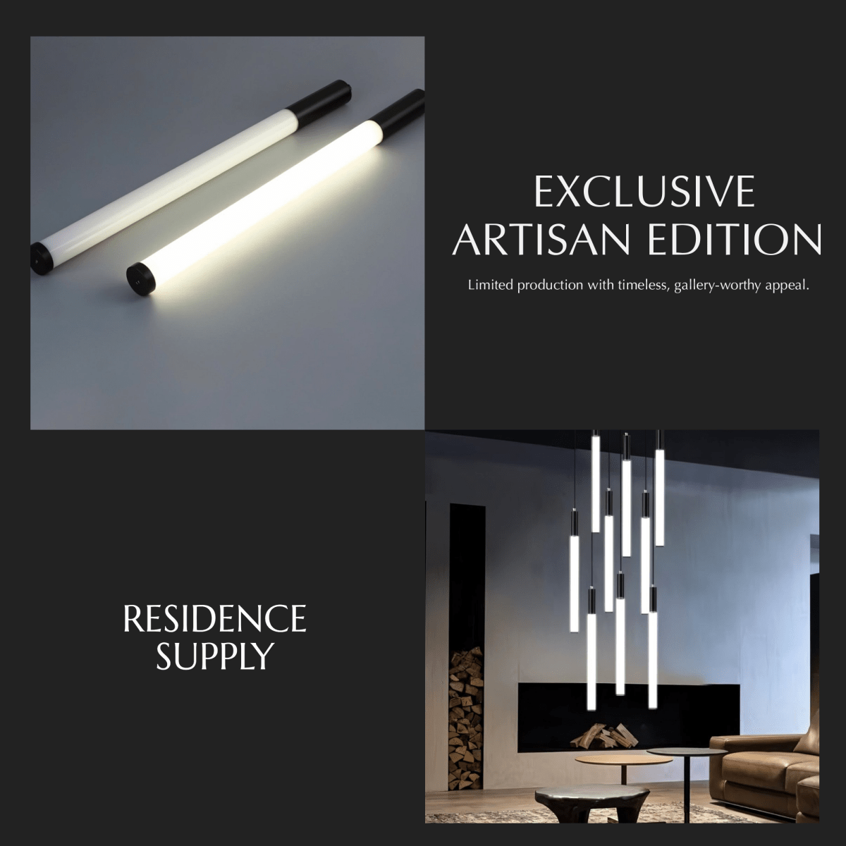 nuvlight Tinara Modernist Staggered Cascade Staircase Chandelier